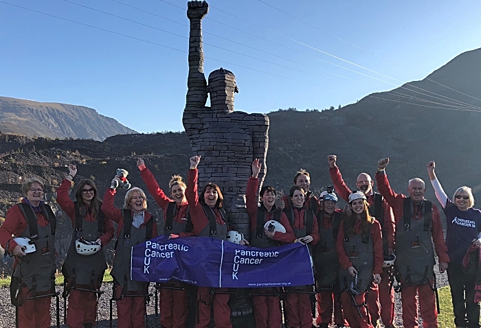 Leighton pancreatic cancer support group took on the World's Fastest Zipline 5