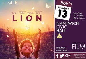 Nantwich Film Club to screen acclaimed movie Lion