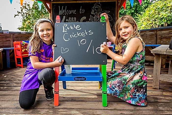 Little Crickets gets full marks from sisters Evelyn and Annie Beddows