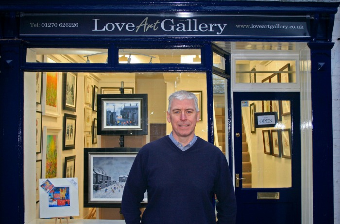 Love Art Gallery on Pillory Street with owner Mark Gee