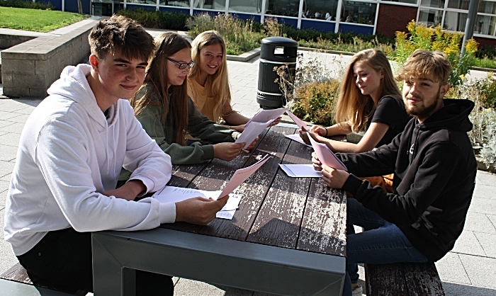 results - Luke Harding, Libbi Sykes, Amelia Hinchcliffe, Florence Blound and Owen Bourne