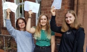 Students at Malbank Sixth Form in Nantwich celebrate A levels success