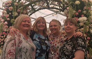 Marion Downes, Sue Kinsey, Karen Cope,Clare Brindle RHS Chelsea Future Florists (1)