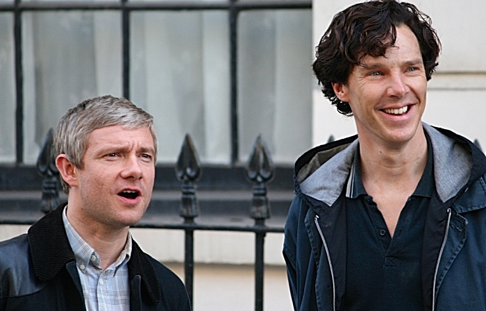 Martin Freeman + Benedict Cumberbatch, Sherlock Holmes