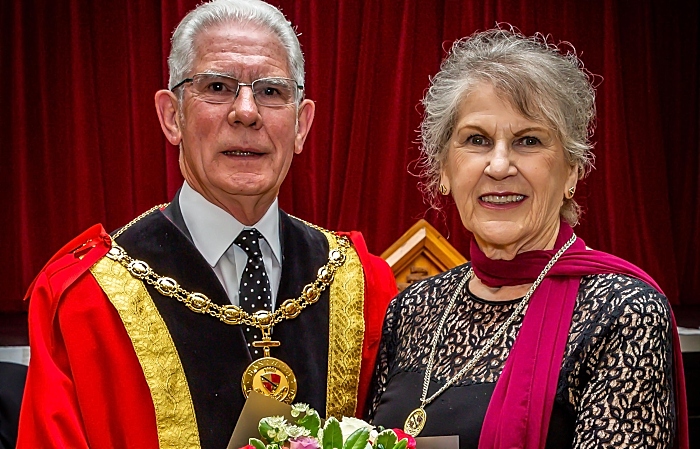 Mayor of Nantwich Councillor Arthur Moran and Consort Councillor Carole Thomasm (1)