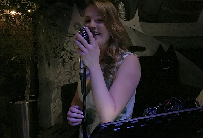 Meg Lee performs at The Cheshire Cat