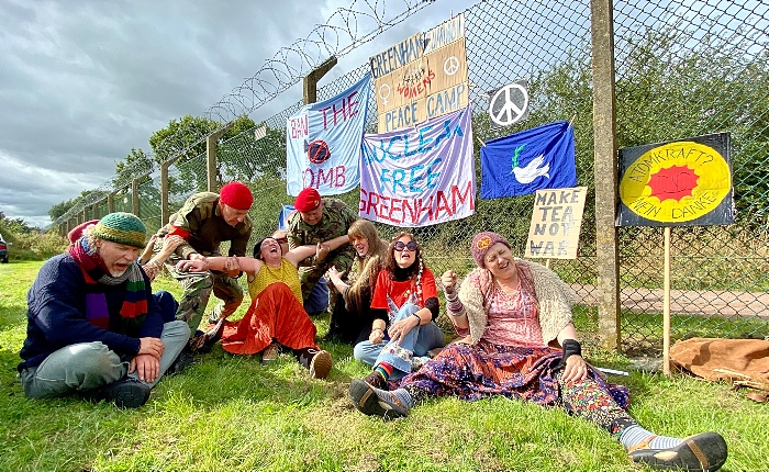 Military police attempt to evict defiant Greenham Common Women’s Peace Camp protesters (1)