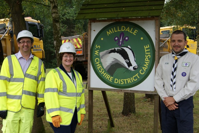Milldale scout camp and Cheshire East highways