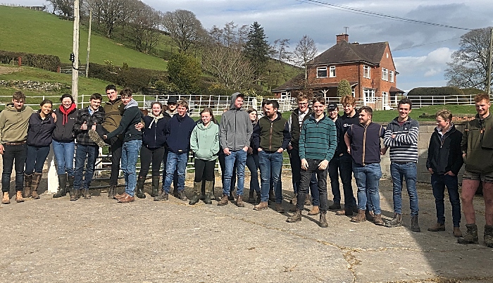 Countryfile award - Morgan Tudor (right) agric group visit (1)