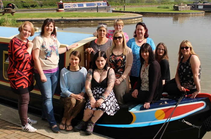 Motherwell CIC who organised a retreat day on a barge for Mums in South Cheshire. The barge left from Church Minshull Aqueduct Marina, near to Nantwich.