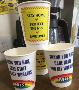 NHS cups made by Steve Granville