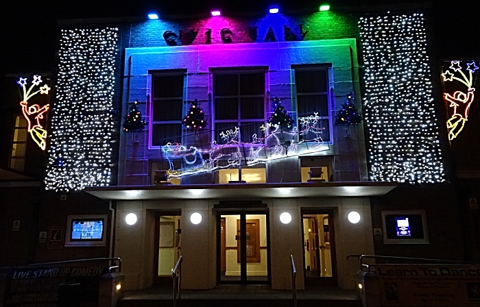 Nantwich Civic Hall - Christmas lights (1)