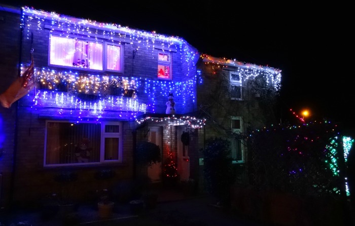 Nantwich - Cope Avenue, Christmas lights