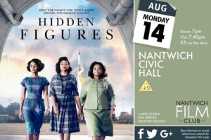 Nantwich Film Club to show “Hidden Figures” on August 14