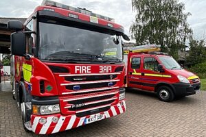 Fire damages trees, fence and shed in Nantwich property