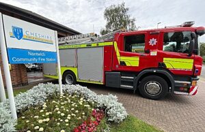 Resident treated by paramedics after Nantwich flat fire