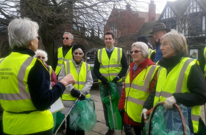 Nantwich Litter group Clean for the Queen Volunteers including Edward Timpson