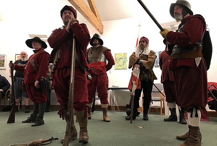 Nantwich Museum-musketry demonstration by Sealed Knot