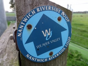 Nantwich Riverside Loop sign