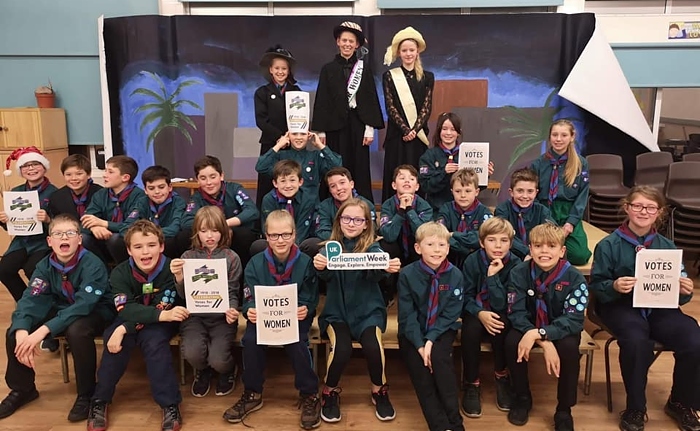 Nantwich Scouts participate in UK Parliament Week 1