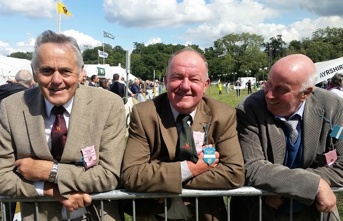 Queen's Award - Nantwich Show - Three of the Show's long-serving volunteers; Norman Bonell, Rob Darlington, Peter Robinson