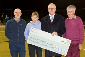 Nantwich Tennis Club nets £3,250 grant to serve up better facilities