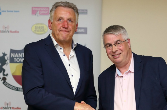 Jon Gold hands over to Tony Davison as Nantwich Town chairman