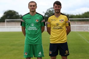 Nantwich Town players put through paces in new team strips