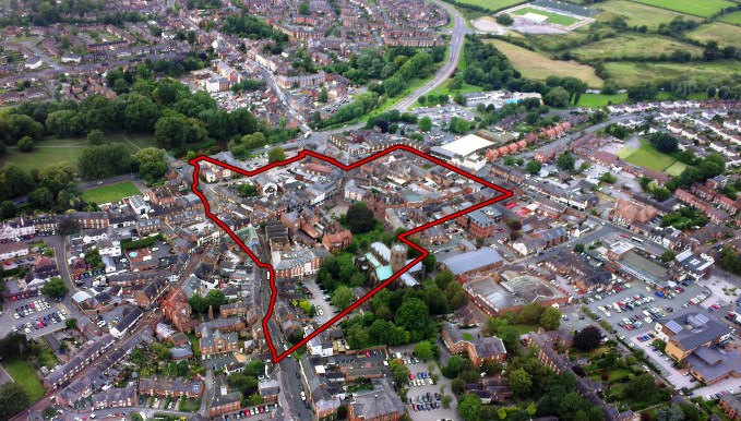 Nantwich Town Overlay, size of Hack Green travellers site plan