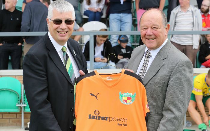 Nantwich Town shirt sponsors Fairerpower