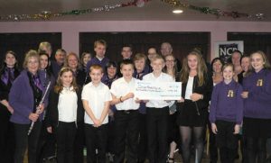 Nantwich Concert Band and Young Voices raise £450 for cancer patients
