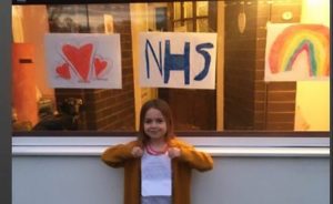 Nantwich girl receives “thank you” note from NHS worker