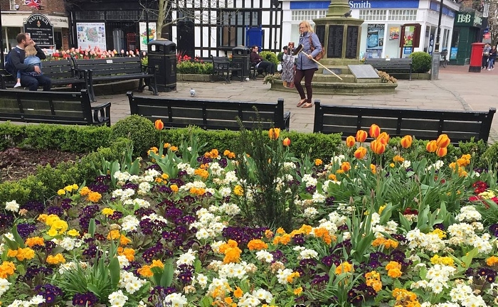 Nantwich in Bloom - watering