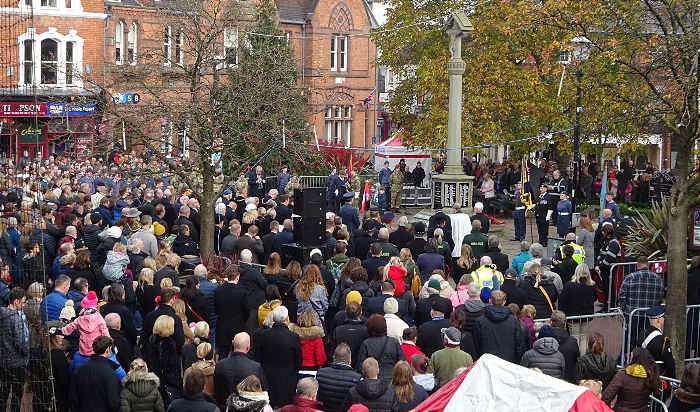 Remembrance Nantwich - thousands attend the service on the town square (1) (1)