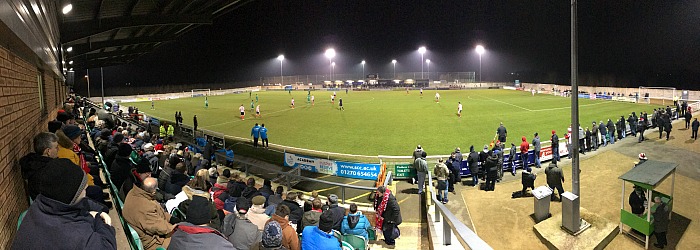 Nantwich v Lincoln - Panorama at kick-off of match