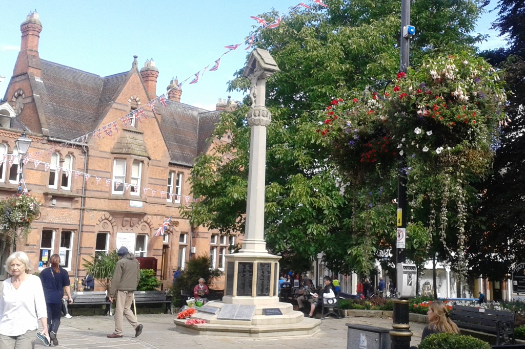 Nantwich war memorial and town square