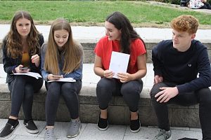 Brine Leas and Malbank students in Nantwich celebrate GCSE results
