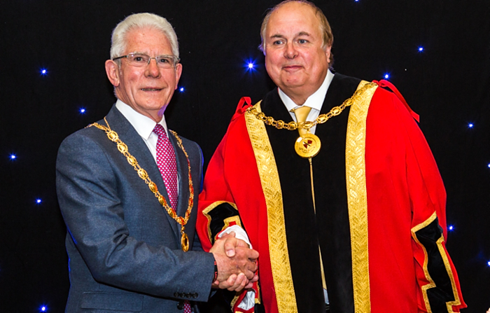 New Mayor David Marren and Deputy Mayor Arthur Moran