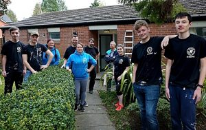 Young Nantwich volunteers renovate emergency housing