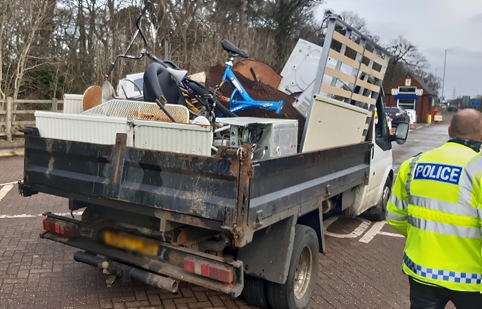 One of the vehicles stopped and checked by officers (1)