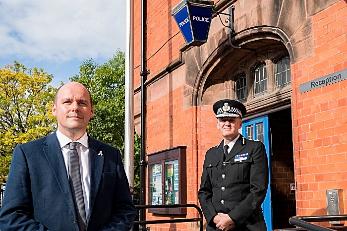 health services - PCC David Keane and Cheshire Police chief constable Darren Martland