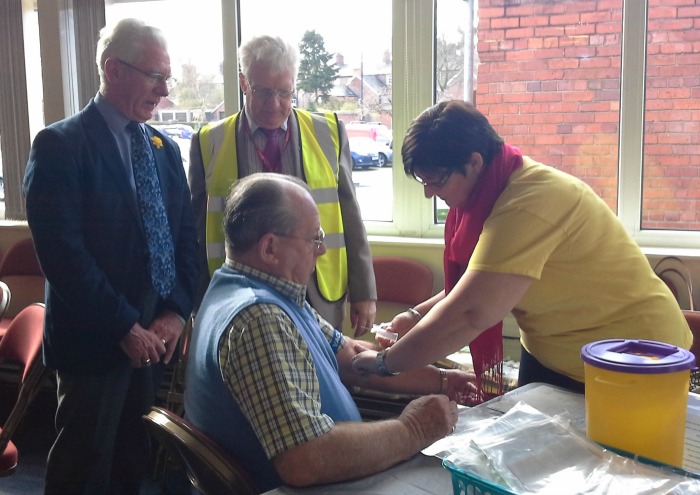 PSA blood testing in Nantwich Civic Hall