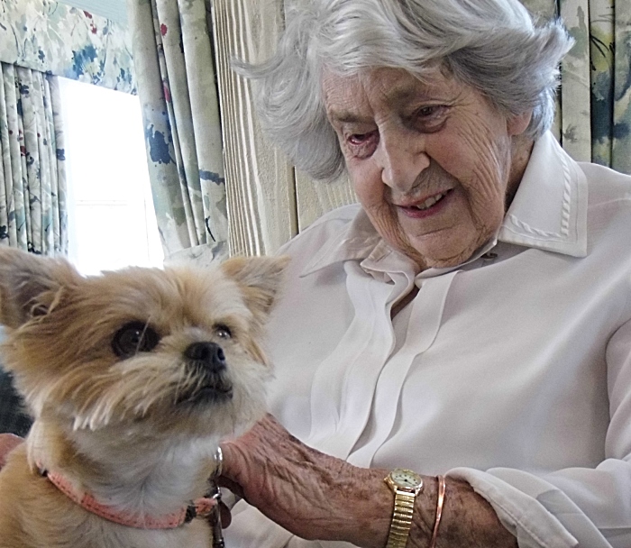 Dog - Pauline Sherriff enjoys a quiet moment with Amber