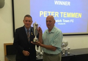 Nantwich Town groundsman Pete Temmen pitches in with top FA award