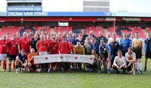 Charity football match raises over £7,000 for cancer treatment charity
