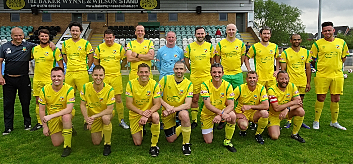 Pre-match - Nantwich Town Veterans squad (1)