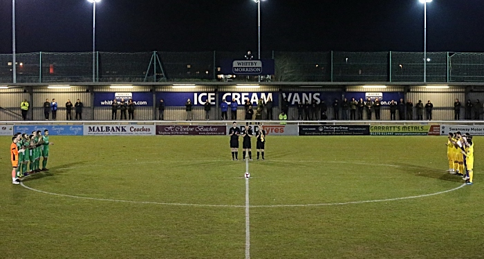 Pre-match - one minute applause to remember the lives of Emiliano Sala, David Ibbotson and also Gordon Banks (1)