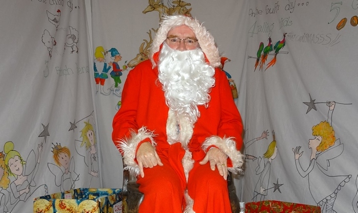 Publicity photo - Father Christmas at Cancer Research UK Xmas Fair (1)