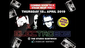 Publicity poster - Electro 80s - Studio Nantwich - Thursday 18th April 2019 (1)