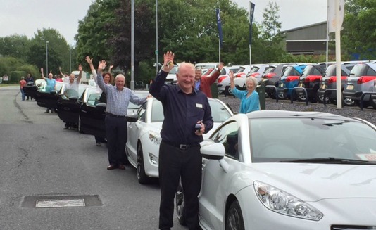 RCZ Peugeot day for South Cheshire customers of car dealer Gateway